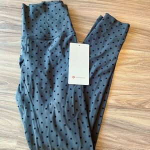 Lululemon Align High Rise Leggings Polka Flock Black